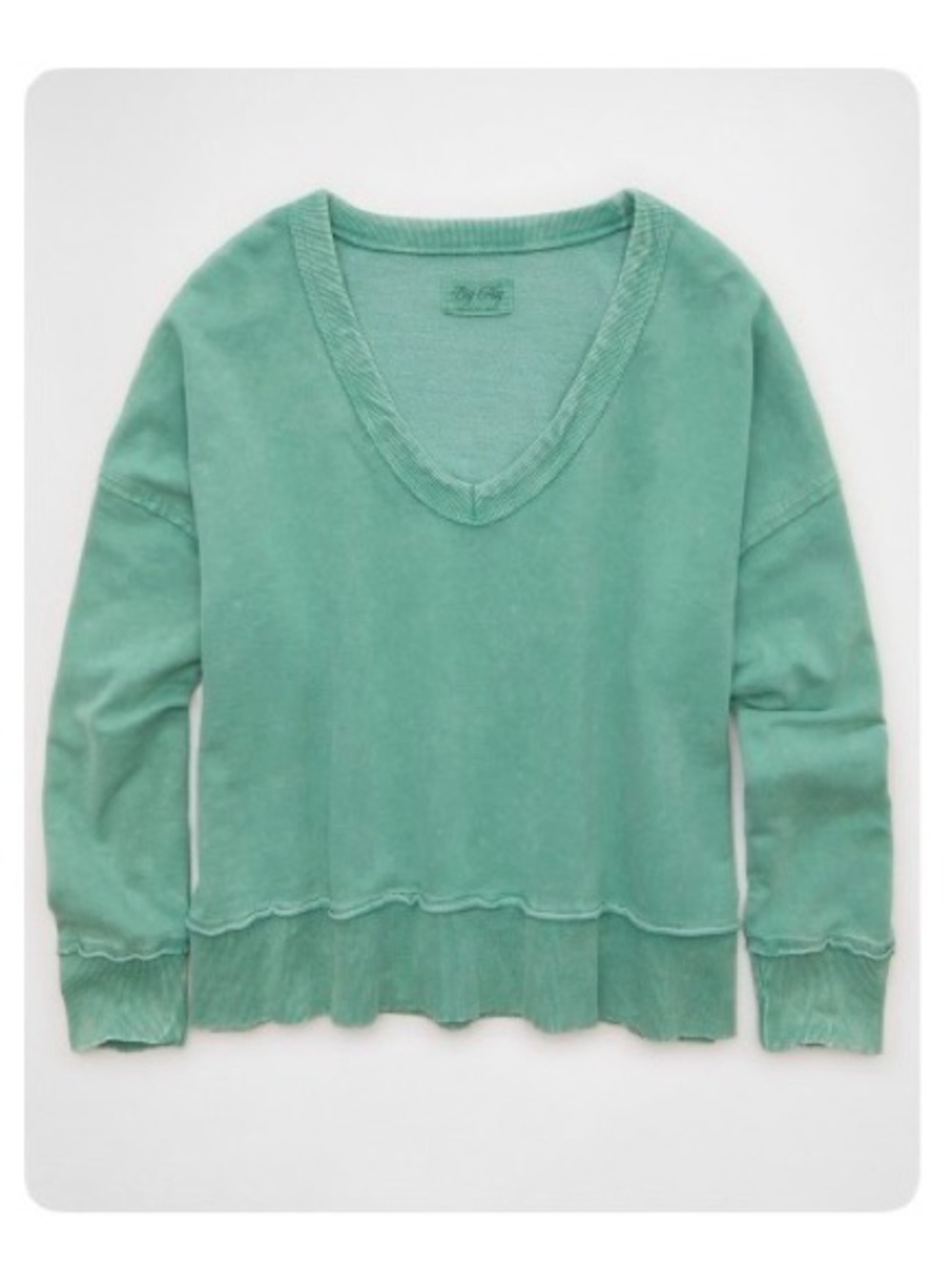 American Eagle Big Hug V-Neck Oversized Women's Sweater
